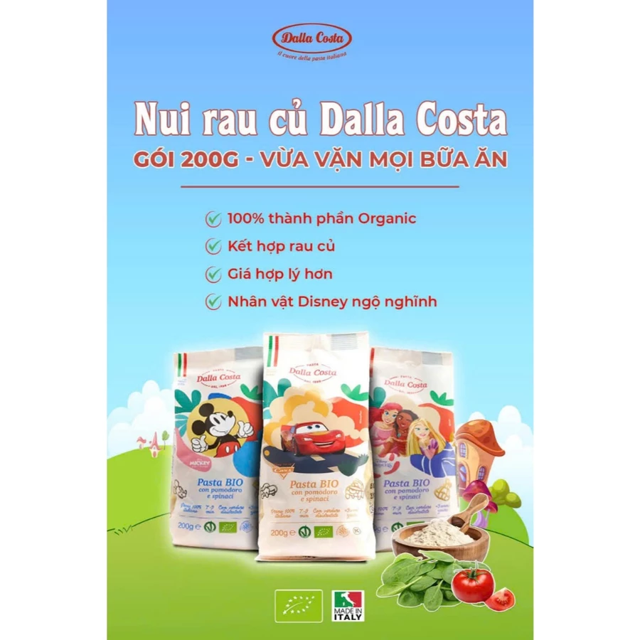 Nui rau củ nhiều màu hữu cơ