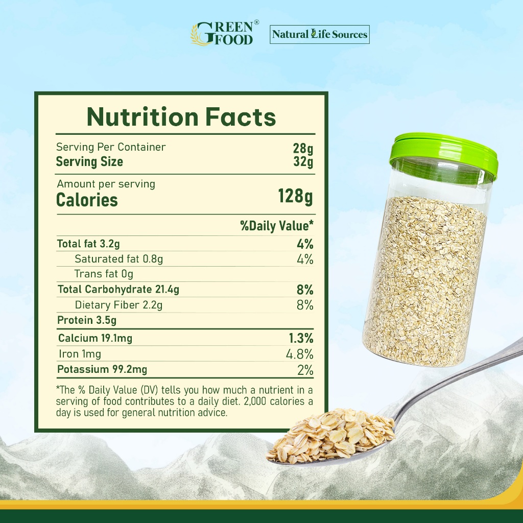 Ảnh Yến mạch Chile JUST OATS nguyên chất cán mỏng | Hộp 800g 2