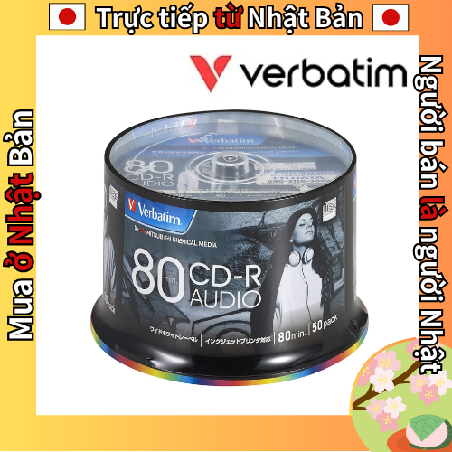 Verbatim Music CD-R 10-Pack - 80 Minute Recordable CDs With Inkjet Printable Surface
