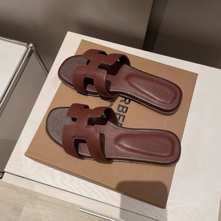 Sẵn Mieo Shoes - Dép H Da Hạt Đế Xịn VNXK Chất Liệu Da Nhập D1421 D2658 D2659 D2726 D2935