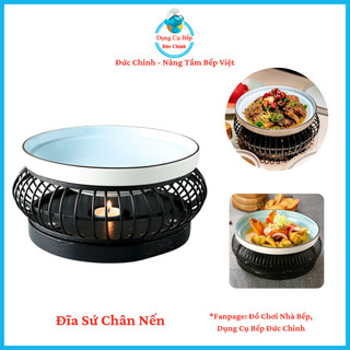Đĩa Sứ Chấn Nến, Đĩa Sứ Xanh - Trắng