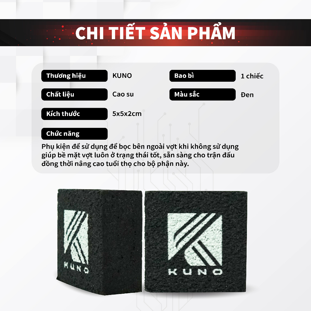 Ảnh Tẩy thơm vệ sinh mặt vợt pickleball KUNO, phụ kiện vệ sinh mặt vợt pickleball 2