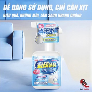 Xịt tẩy rửa gạch men 330ml siêu mạnh tẩy rỉ sét ố vàng, vết bẩn cứng đầu, công nghệ Nhật Bản