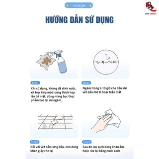 Xịt tẩy rửa gạch men 330ml siêu mạnh tẩy rỉ sét ố vàng, vết bẩn cứng đầu, công nghệ Nhật Bản