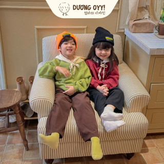 Quần dài suông trẻ em len gân size 12-25KG style Hàn Quốc | Dương Oyy 011123176