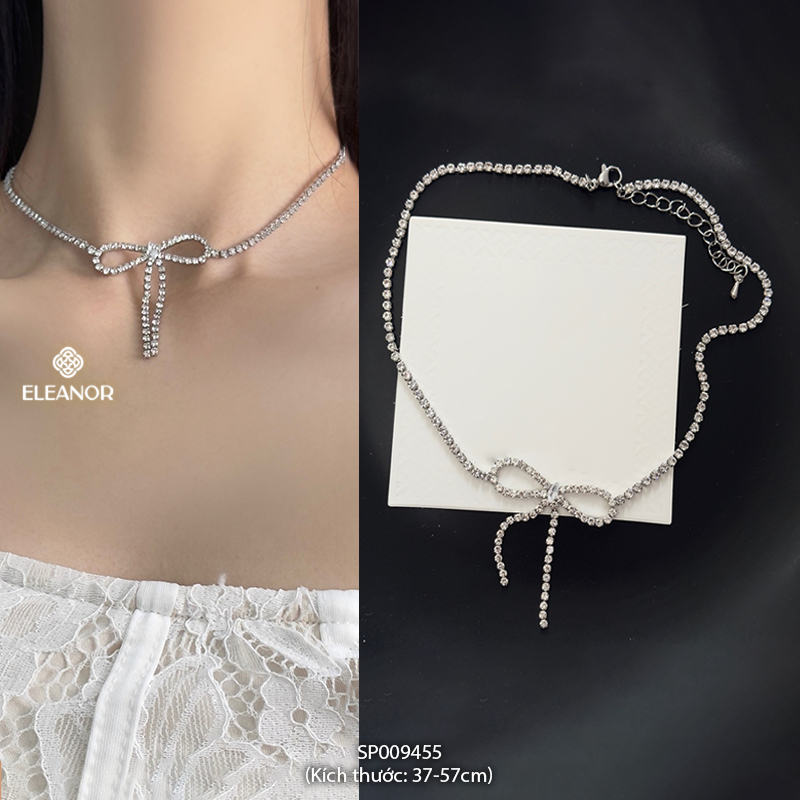 Dây chuyền choker nữ Eleanor Accessories đính đá lấp lánh phụ kiện trang sức vòng cổ 7571