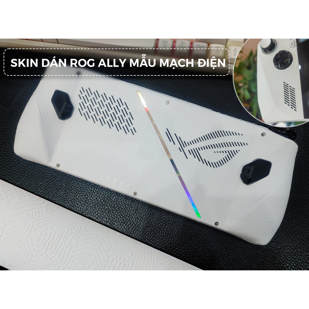Skin dán Asus ROG Ally / Ally X mẫu Mạch điện (nhiều mẫu) | Film 3M vân nổi | Custom theo yêu cầu