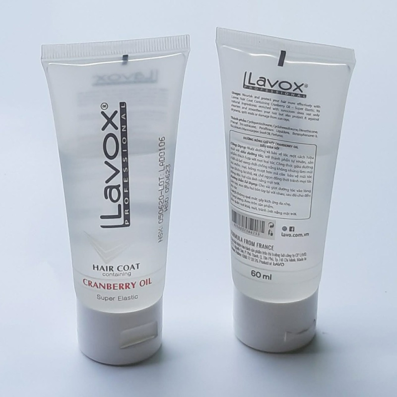 Tinh chất làm bóng và tạo kiểu tóc Lavox Hair Coat, giúp bảo vệ tóc trước nhiệt độ cao khi sấy, duỗi...