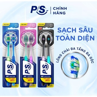[LIVE] Bộ 4/6 bàn chải đánh răng P/S 4D