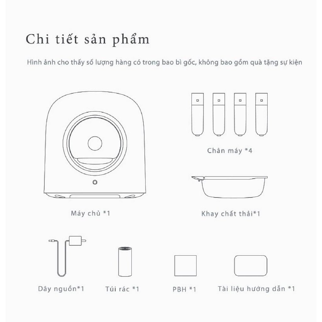 Ảnh Máy Dọn Vệ Sinh Cho Mèo Tự Động PETREE Pro Bản Quốc Tế Kết Nối App Điều Khiển Từ Xa 3