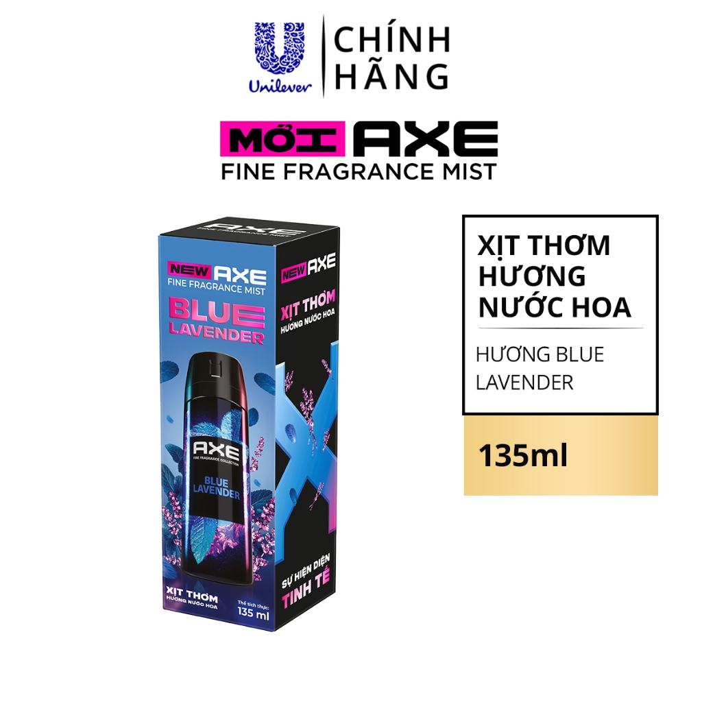 Ảnh [LIVE] Xịt thơm nước hoa cao cấp AXE 135ml, Fine Fragrance mist lưu hương tinh tế và khử mùi lên tới 72h 1