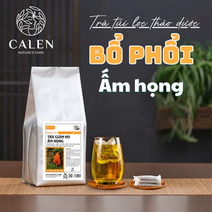 Trà Thảo Mộc Giảm Ho Calen Nature's Farm Giảm Đau Rát Họng, Khàn Tiếng, Bổ Phổi bịch 30 gói lọc