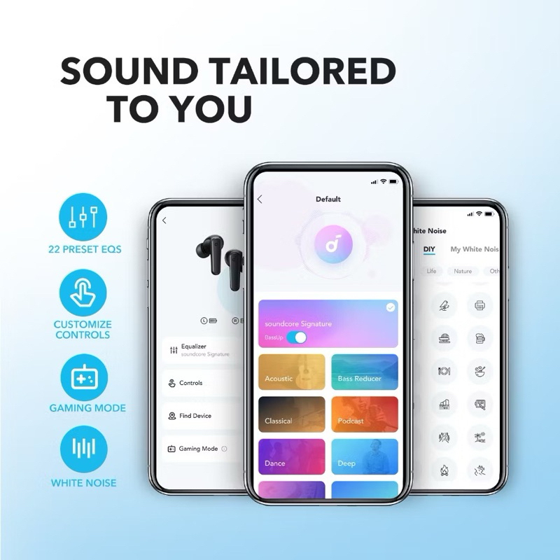 Anker Soundcore R50i - Tai nghe nhét tai không dây truewireless, pin 30 tiếng, IPX5, âm trầm sâu | BigBuy360 - bigbuy360.vn