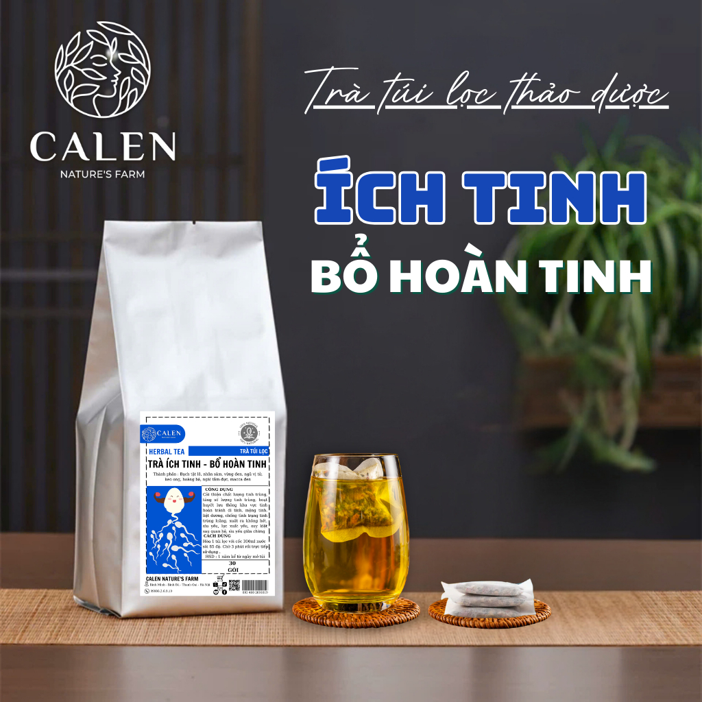 Trà bổ tinh trùng Calen Nature Farm tăng nồng độ tập trung của tinh trùng, cải thiện khả năng vận động của tinh binh