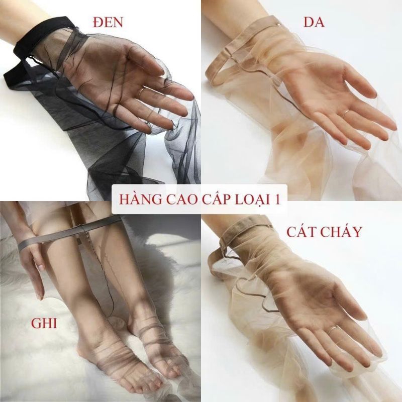 Quần tất mỏng tàng hình siêu dai thật chân