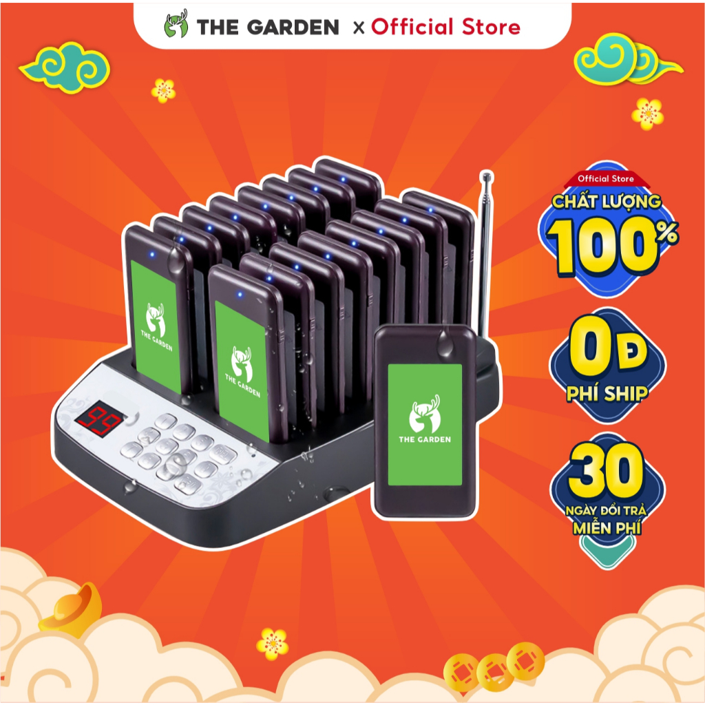 Bộ thẻ rung order THE GARDEN gọi khách tự phục vụ tầm xa 100m | Shopee ...