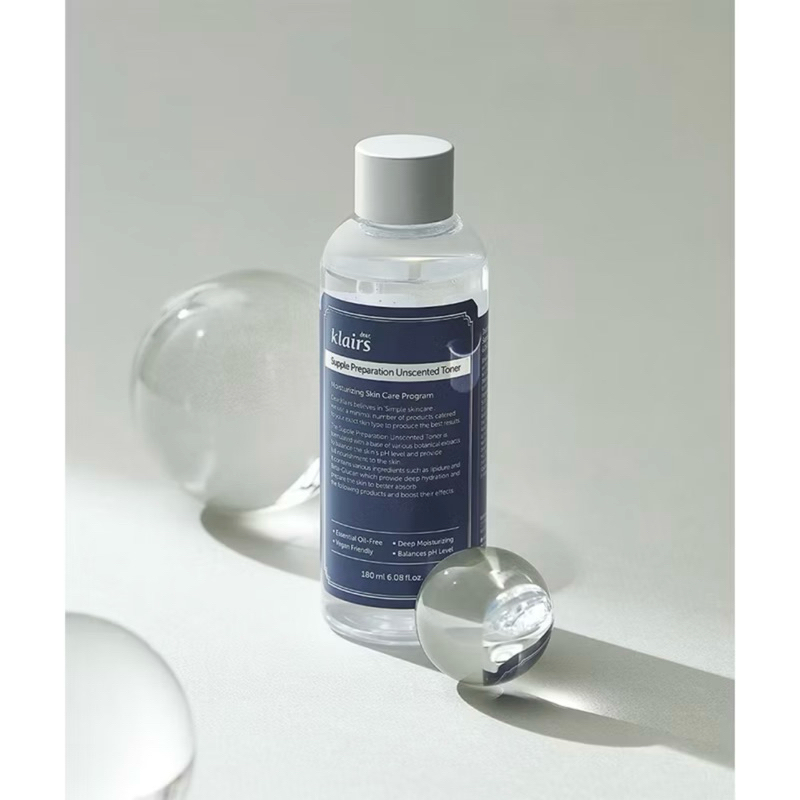 Nước Hoa Hồng Dear Klairs Supple Preparation Unscented Toner Không Mùi ( 180ml )
