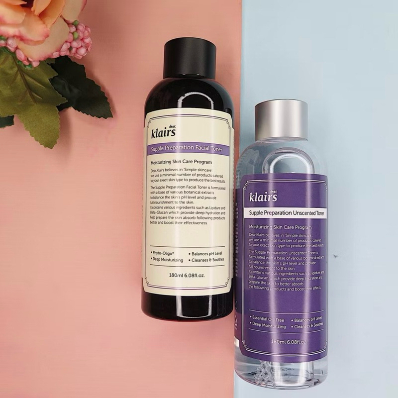 Nước Hoa Hồng Dear Klairs Supple Preparation Unscented Toner Không Mùi ( 180ml )