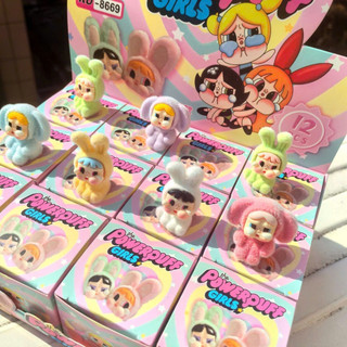 Khay 24 Hộp Móc Khoá Blindbox Baby Three Bé 3, Tung tung sahurThỏ Thị Trấn,Crybaby,Labubu cham lông siêu hot dễ thương