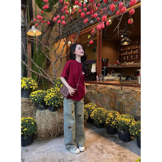 Áo Thun ACMDe Chữ In Nổi Thời Trang Nữ Nam Chất Cotton Thoáng Mát Áo Phông Thời Trang Hot Hit Form Rộng Thời Trang Nữ
