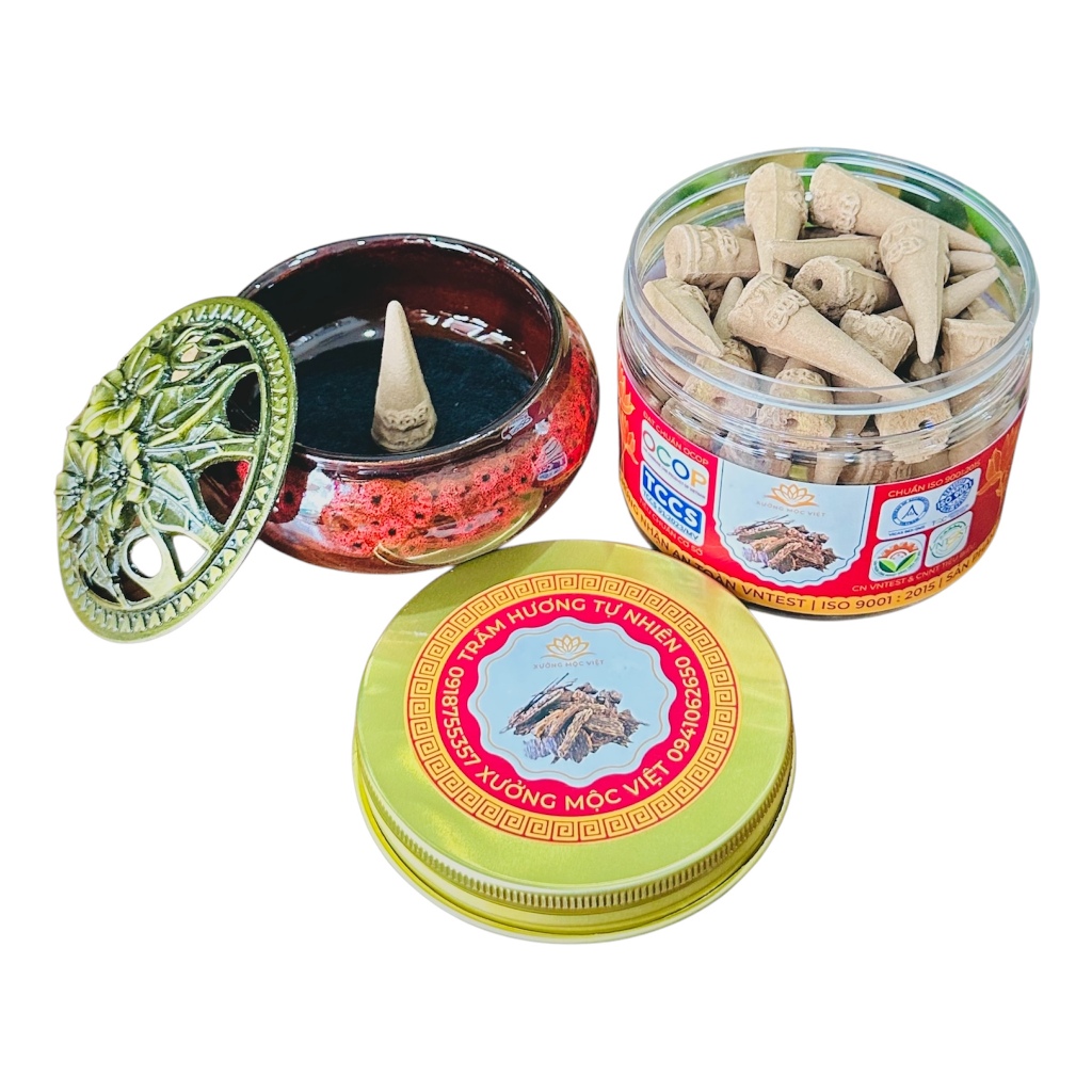 Ảnh Nụ trầm hương khói ngược (loại đặc biệt) Nụ Tháp trầm trên 25 năm sạch nguyên chất - Xưởng Mộc Việt 1