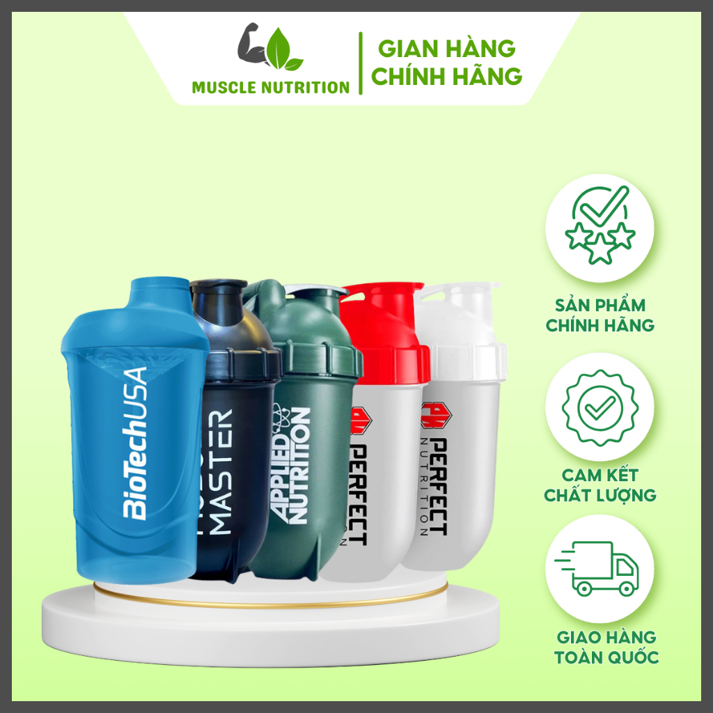 Bình shaker pha sữa cho người tập GYM Bình Lắc- Applied Nutrition ...
