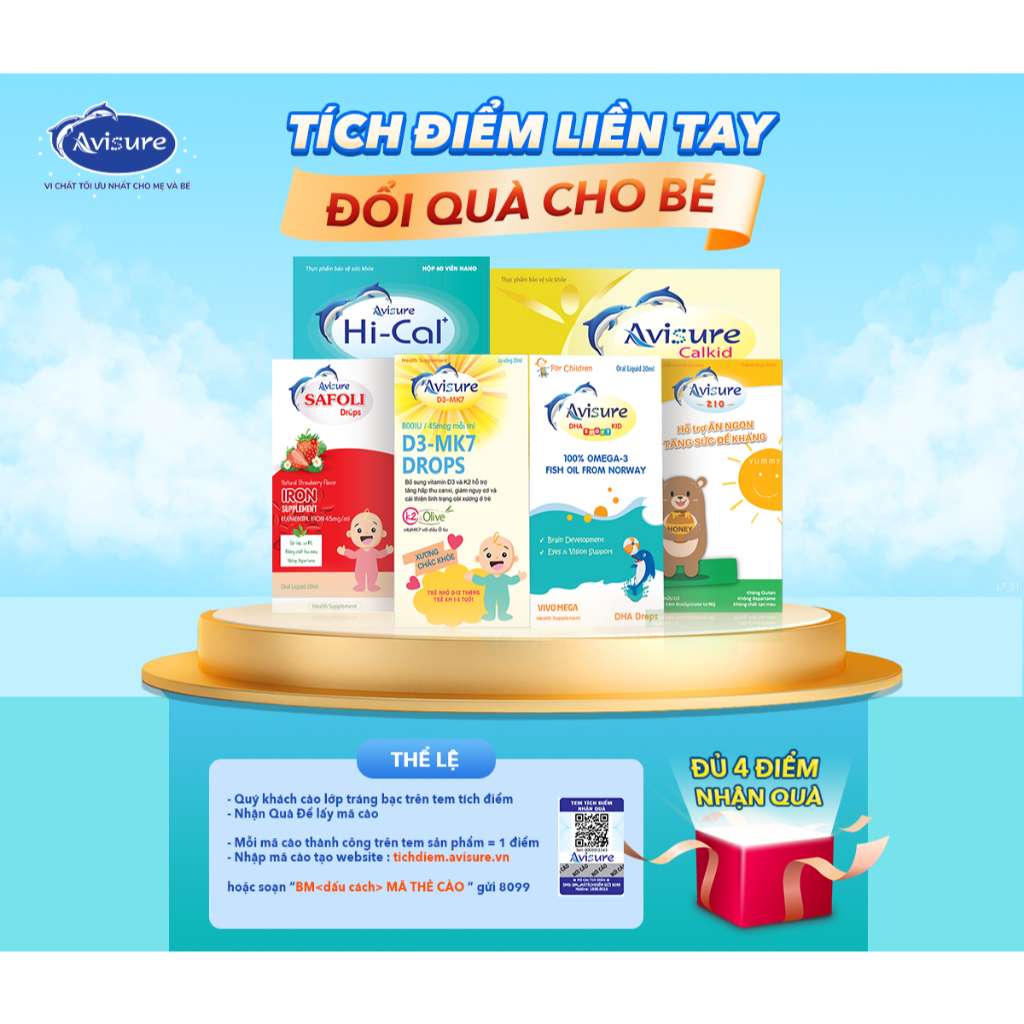 Ảnh Hộp 20 viên canxi Avisure Hical 1