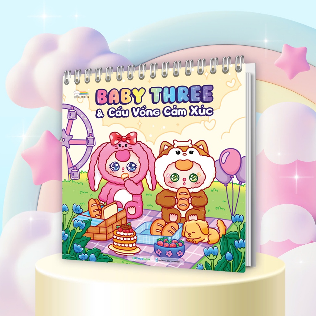 Ảnh Sách tô màu Baby Three & Cầu vồng cảm xúc 1