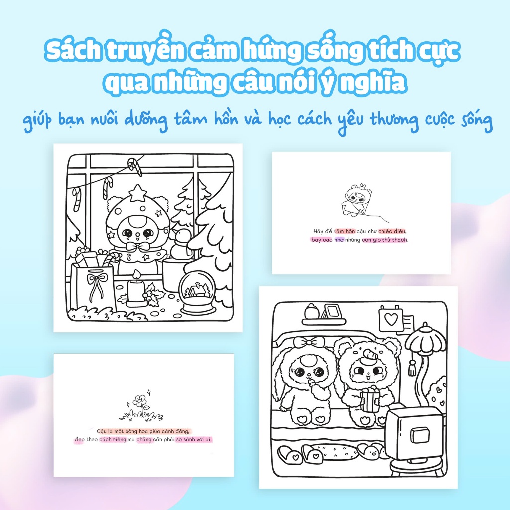 Ảnh Sách tô màu Baby Three & Cầu vồng cảm xúc 4