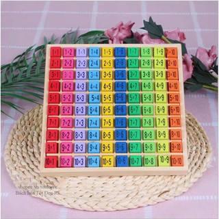 Đồ chơi bảng cửu chương từ 1 đến 10 cho bé