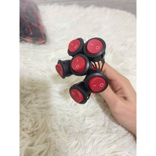 Công tắc ấn còi 2 dây đỏ bập bênh
