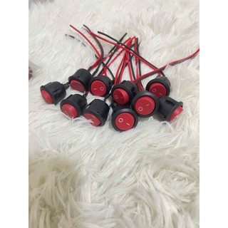 Công tắc ấn còi 2 dây đỏ bập bênh