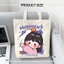 Túi tote vải canvas em bé vịt túi đeo vai đi học đi chơi thời trang hàn quốc đựng vừa A4 kích thước 35x40cm tota1018