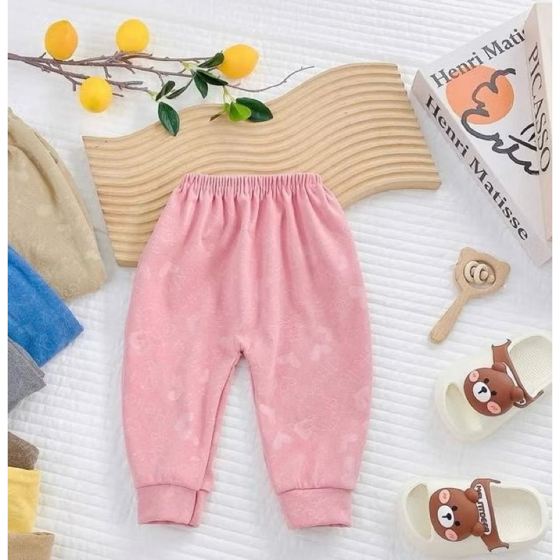 (1-2Q) Quần dài thu đông chất zip lông cho bé từ 3-15kg