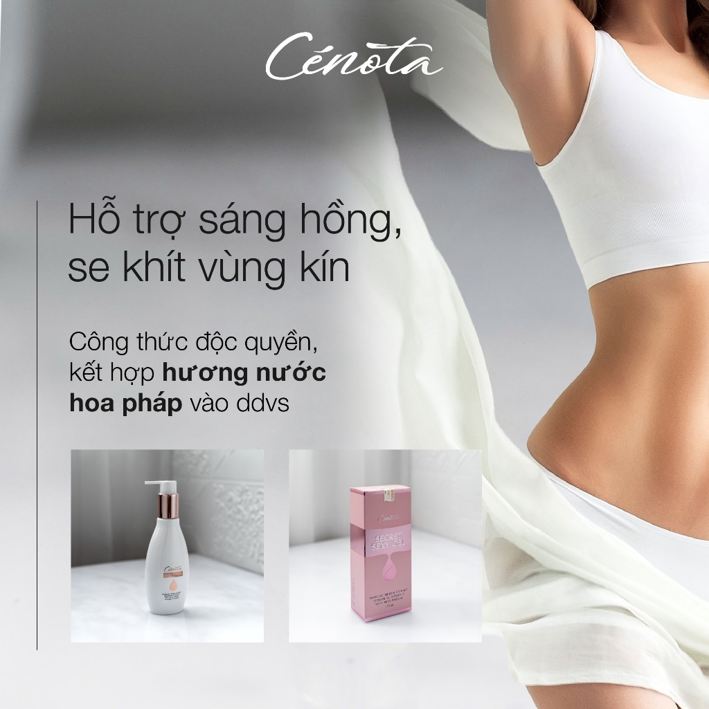 Ảnh (Che tên) Dung dịch vệ sinh phụ nữ Cenota làm sạch dịu nhẹ, hương nước hoa Pháp, ddvs hỗ trợ làm hồng, se khít 4