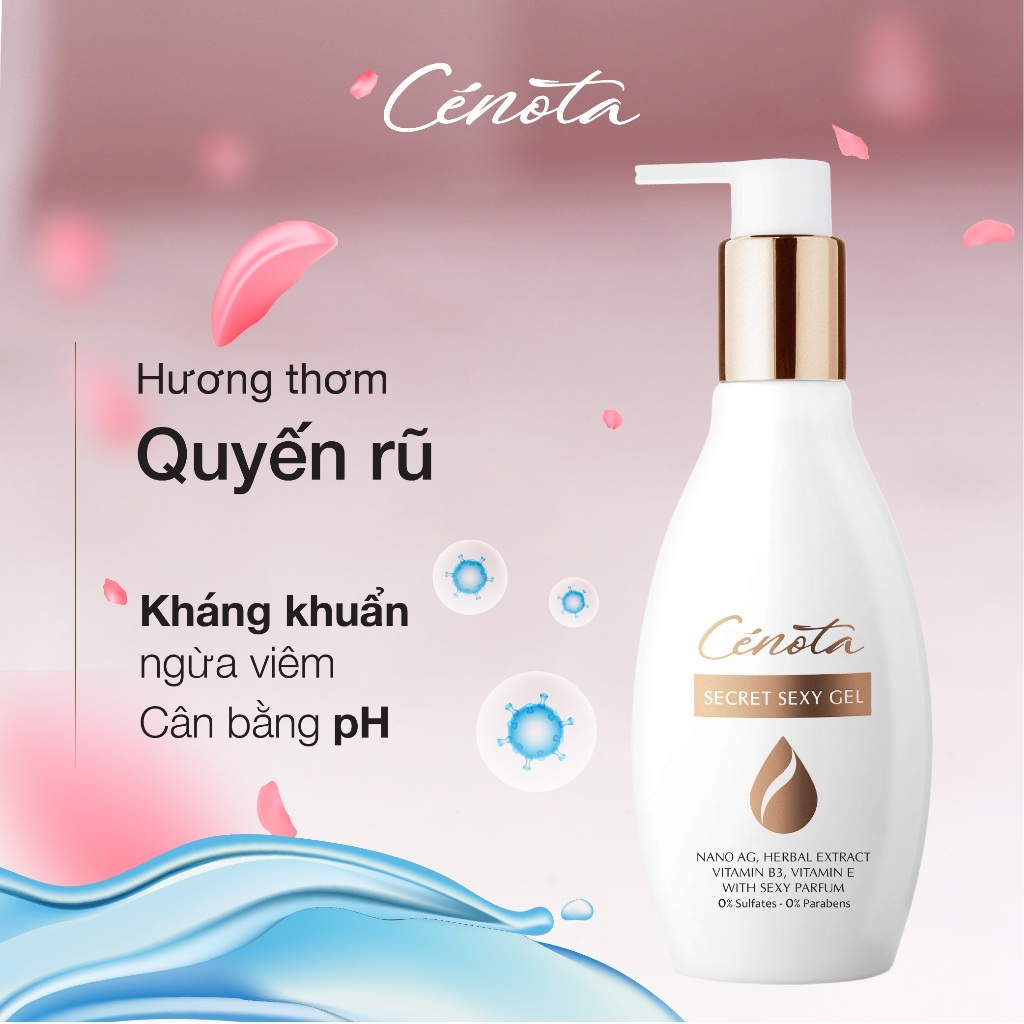 Ảnh (Che tên) Dung dịch vệ sinh phụ nữ Cenota làm sạch dịu nhẹ, hương nước hoa Pháp, ddvs hỗ trợ làm hồng, se khít 1