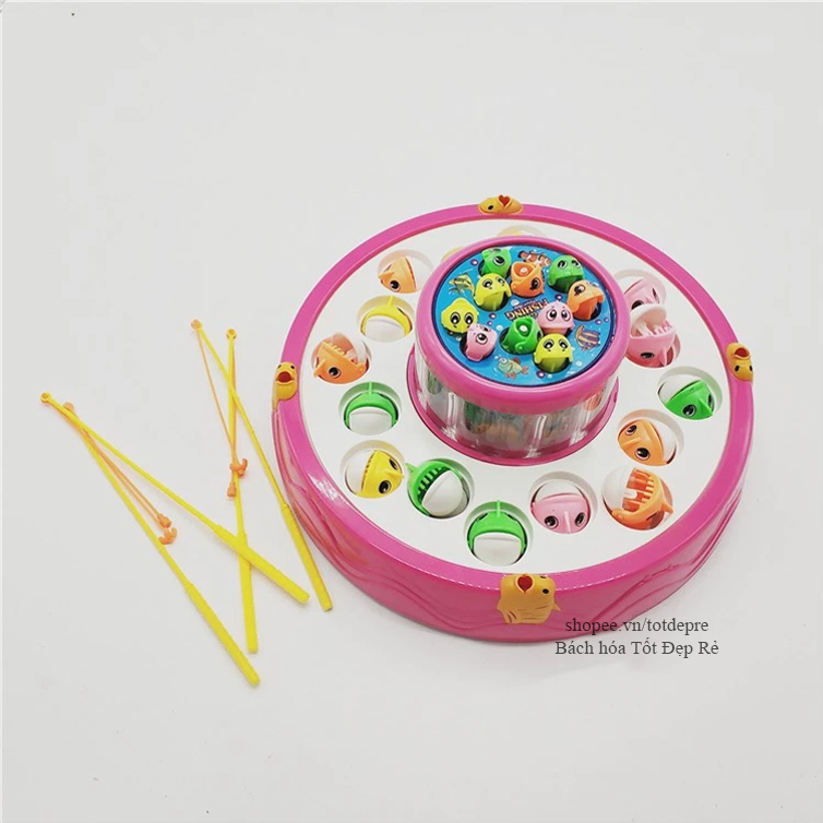Đồ chơi câu cá 2 tầng quay 360 độ cho trẻ