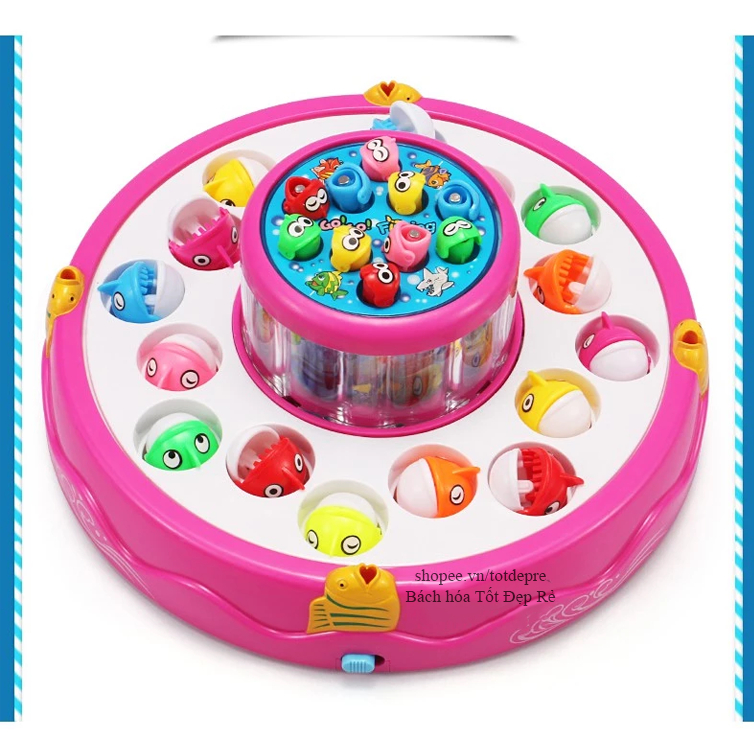 Đồ chơi câu cá 2 tầng quay 360 độ cho trẻ