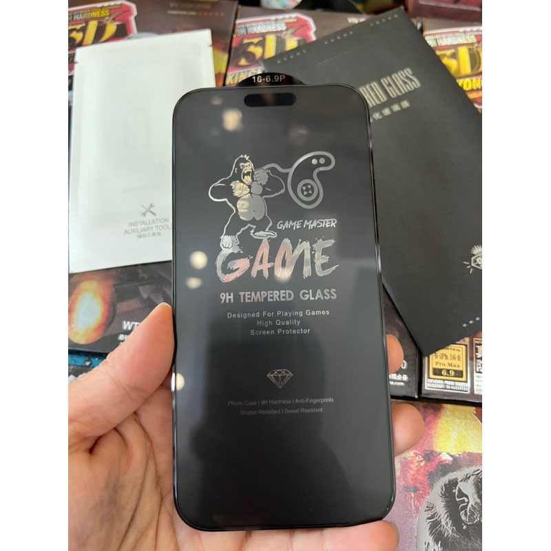 Kính Cường Lực iPhone 3D Game Chống Vân Tay WTP-030 cho iPhone X đến 16 Pro Max