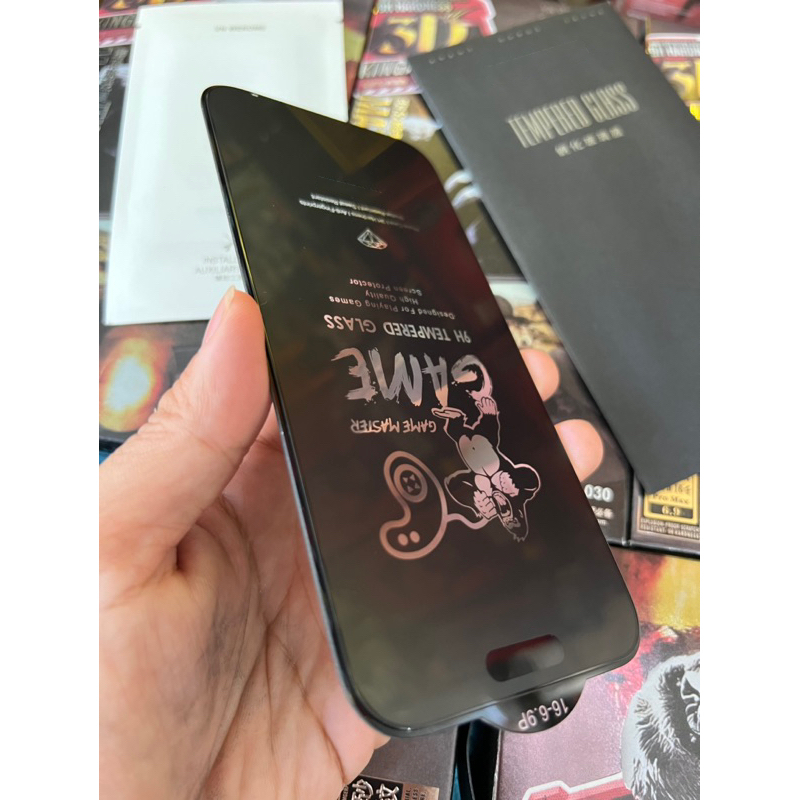Kính Cường Lực iPhone 3D Game Chống Vân Tay WTP-030 cho iPhone X đến 16 Pro Max