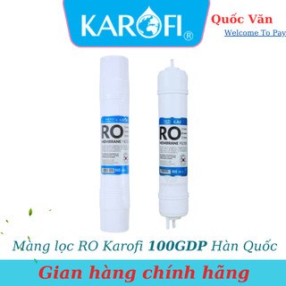 Màng Lọc RO 100GPD Hàn Quốc Karofi Lõi số 4 Karofi công suất 20l/h cắm nhanh đúc nguyên khối - Hàng chính hãng