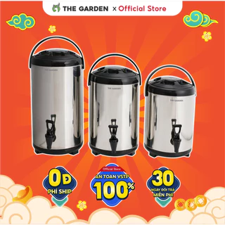 Bình giữ nhiệt ủ trà inox cao cấp loại tốt (6 - 8 - 10 -12L) - THE GARDEN