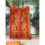 Tranh lý ngư vọng Nguyệt kênh bong sửa tay sắc nét gỗ hương