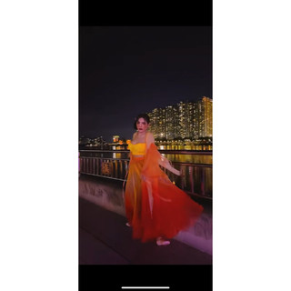 [Thanh Lý] Hán phục múa Trung Hoa Áo Khoát & Chân Váy xòe 720 độ