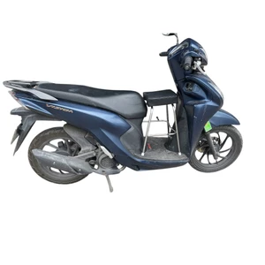 GHẾ ĐÔN GA INOX LỚN YÊN NỆM ĐEN AN TOÀN CHO BÉ