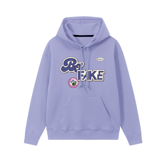 Áo Nỉ Mũ BOO Oversized Nỉ bông In Graphic Bơ Fa ke Essential