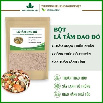 Bột lá tắm thảo dược người dao đỏ 100g, bột xông tắm dân tộc, phục hồi sức khỏe sau sinh, giảm stress