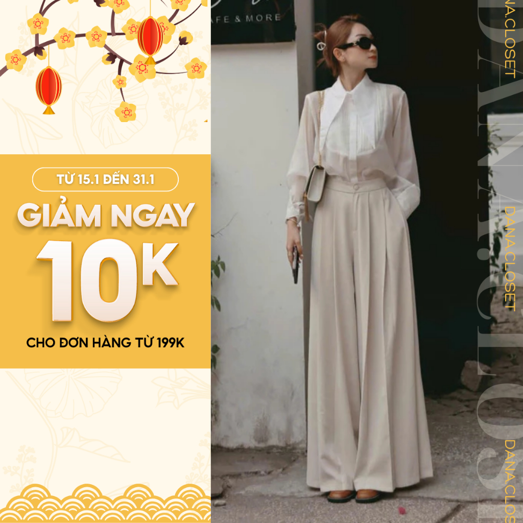 Quần Tây Dáng Váy Ống Rộng, Quần Suông Gen Eo Bigsize Nữ, Chất Ruby Trượt Cao Cấp Mát, Mềm, Đứng Form
