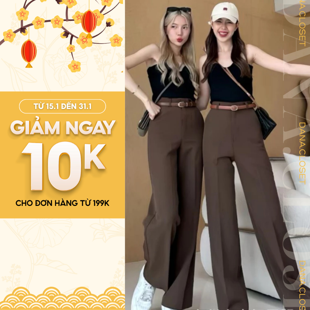 {Chất gold Nhật L1}Quần Ống Đứng Nữ, Quần Tây BIGSIZE Ống Vừa Dáng Dài form đẹp.