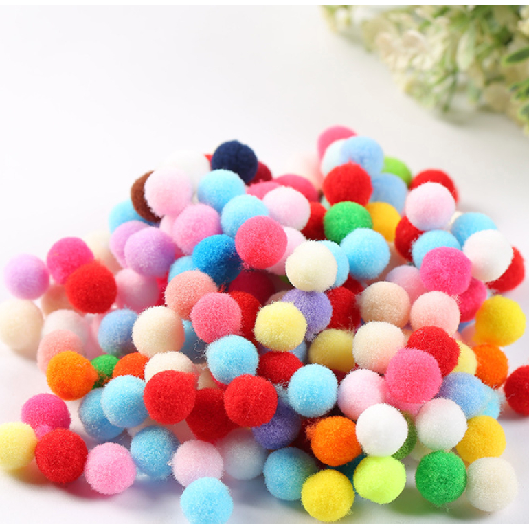 [20 viên] Pom pom trang trí nhiều size handmade DIY